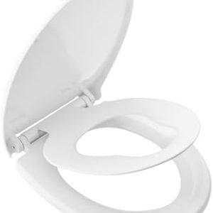 Ibergrif Toilettensitz Kinder 2 in 1 mit Absenkautomatik, antibakteriell, einfach montierbar, ideal für jedes Bad