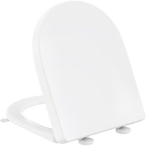 YEAUPE PRO D-Form Toilettendeckel mit Absenkautomatik – Einfache Montage, bis 175 kg, Ideal für moderne Badezimmer, 45x3