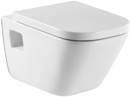 Ramm Toilettensitz Soft Close - Antibakterielles Duroplast für Badezimmerkomfort, kompatibel mit Roca Gap, einfache Mont