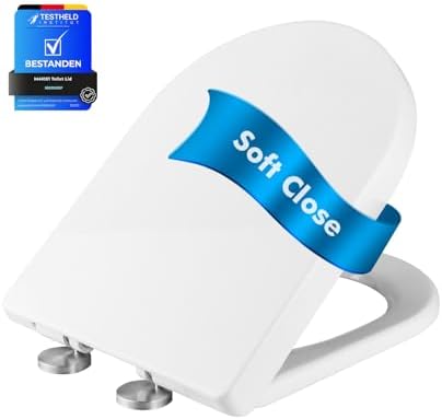 Ibergrif WC-Sitz mit Absenkautomatik, antibakteriell und einfach zu montieren – ideal für jedes Badezimmer!