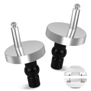 Edelstahl WC Sitz Befestigungsset 2 Stück – Robuste Toilettensitz Scharniere für stabile Halterung