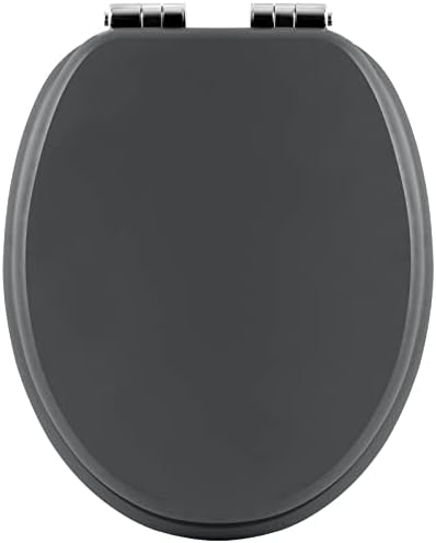 Toilettendeckel Holz mit Absenkautomatik - Leichter zu reinigender WC Sitz mit Quick-Release für modernes Baddesign