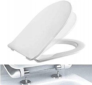 Ramm Toilettensitz mit Absenkautomatik | Antibakterieller Duroplast WC Sitz für komfortables Baden | Inklusive Montagezu