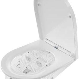 Toilettendeckel Duroplast mit Absenkautomatik 4|5x36 cm – antibakterieller WC Sitz für komfortable Hygiene in jedem Bade