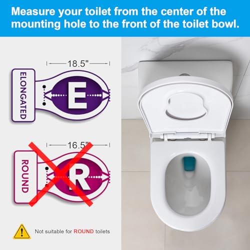 Ibergrif WC-Sitz mit Absenkautomatik, antibakteriell und einfach zu montieren – ideal für jedes Badezimmer!