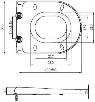 Grünblatt Duroplast WC Sitz mit Absenkautomatik für Familien – Abnehmbar & leicht zu reinigen (D-Form)