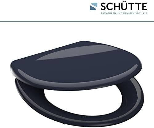 SCHÜTTE STONE WC-Sitz Duroplast mit Absenkautomatik & Schnellverschluss - ideale Reinigung, Belastung 150 kg, Steinmotiv