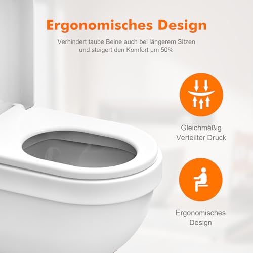 Ibergrif WC-Sitz mit Absenkautomatik, antibakteriell und einfach zu montieren – ideal für jedes Badezimmer!