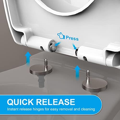 Ibergrif Toilettensitz Kinder 2 in 1 mit Absenkautomatik, antibakteriell, einfach montierbar, ideal für jedes Bad