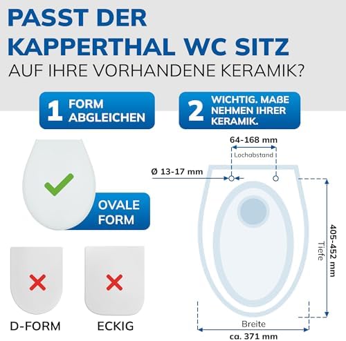Familienfreundliche Toilettenbrille von – 2-in-1 WC Sitz mit Kindersitz und Absenkautomatik für sichere Nutzung – Hygie