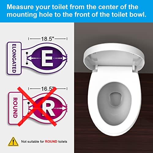 Ibergrif WC-Sitz mit Absenkautomatik, antibakteriell und einfach zu montieren – ideal für jedes Badezimmer!